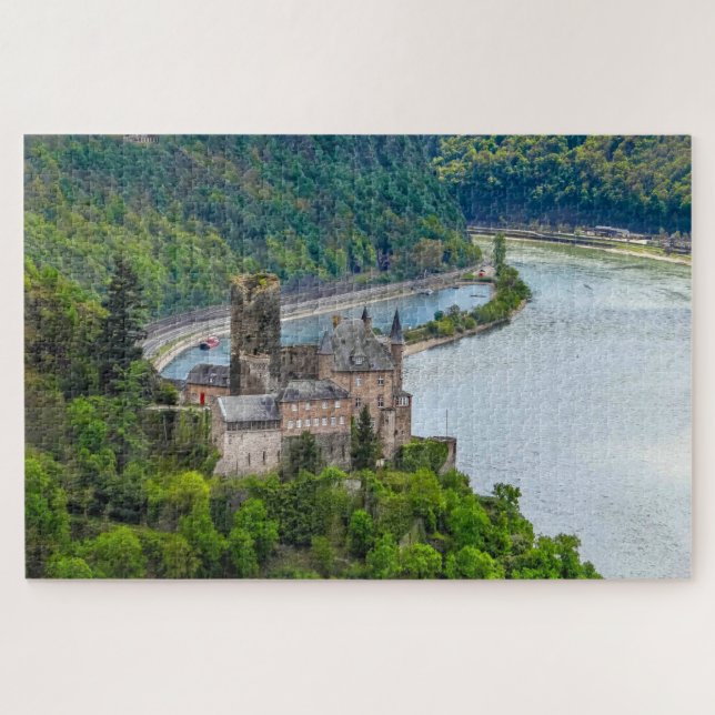 Burg Katz Castle. Jigsaw Puzzle (Horizontal)