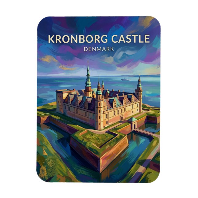 Burg Kronborg Dänemark Magnet (Vertikal)
