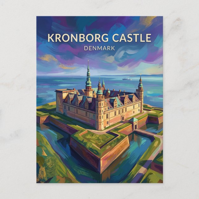 Burg Kronborg Dänemark Postkarte (Vorderseite)