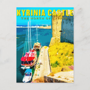 Burg Kyrenia - Nordzypern Feiertagspostkarte