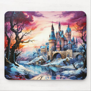 Burg Landschaftskonzept Abstrakte Landschaft Mousepad