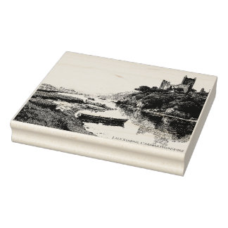 Burg Laugharne, Wales - Ruinen der Romantik Gummistempel
