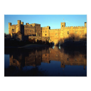 Burg Leeds, 12. Jh., normannische Festung und Fotodruck