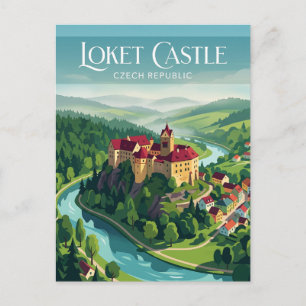 Burg Loket Tschechische Republik Postkarte