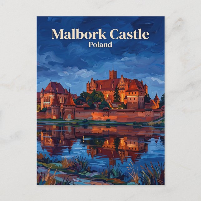 Burg Malbork Polen Postkarte (Vorderseite)