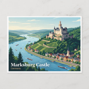 Burg Marksburg Braubach Deutschland Postkarte