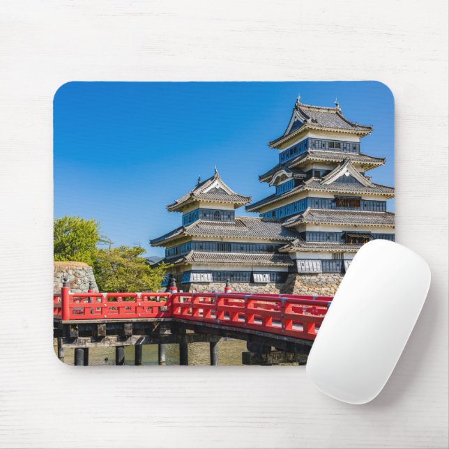 Burg Matsumoto und Brücke Mousepad (Mit Mouse)