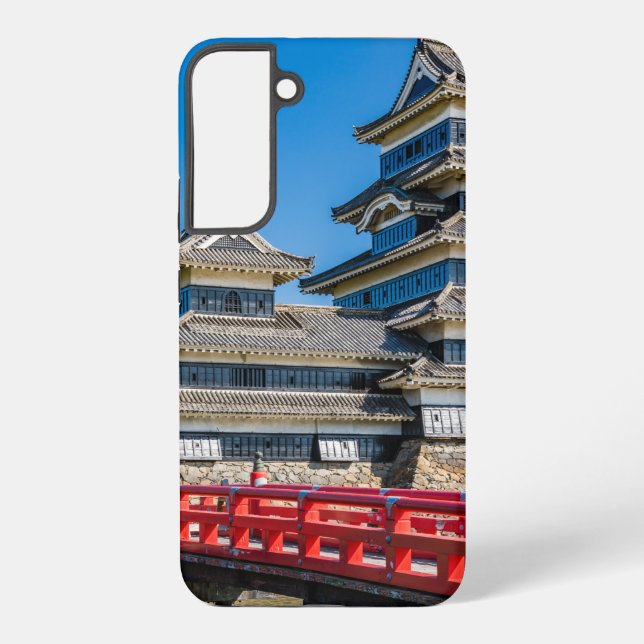 Burg Matsumoto und Brücke Samsung Galaxy Hülle (Rückseite)