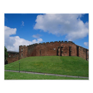 Burg mit Halbturm, Chester, Fotodruck