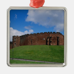 Burg mit Halbturm, Chester, Ornament Aus Metall
