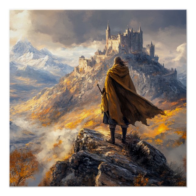 Burg Mittelalter Poster (Vorderseite)