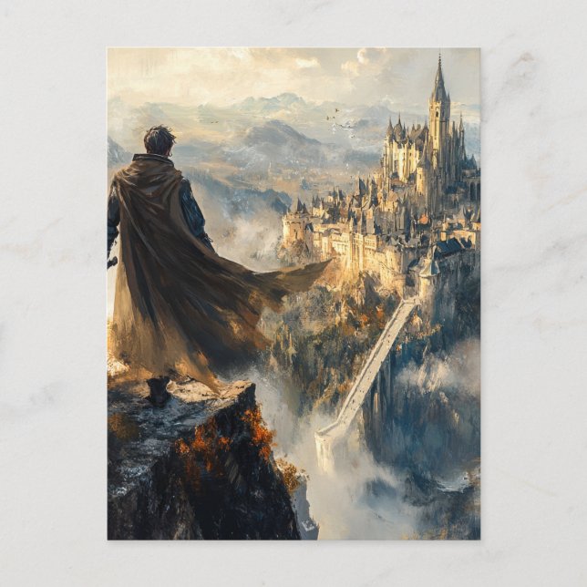 Burg Mittelalter Postkarte (Vorderseite)