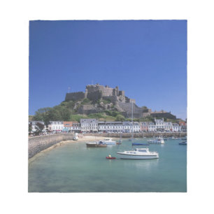Burg Mount Orgueil und Hafen, Gorey, Jersey Notizblock