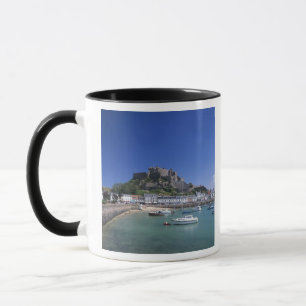Burg Mount Orgueil und Hafen, Gorey, Jersey Tasse
