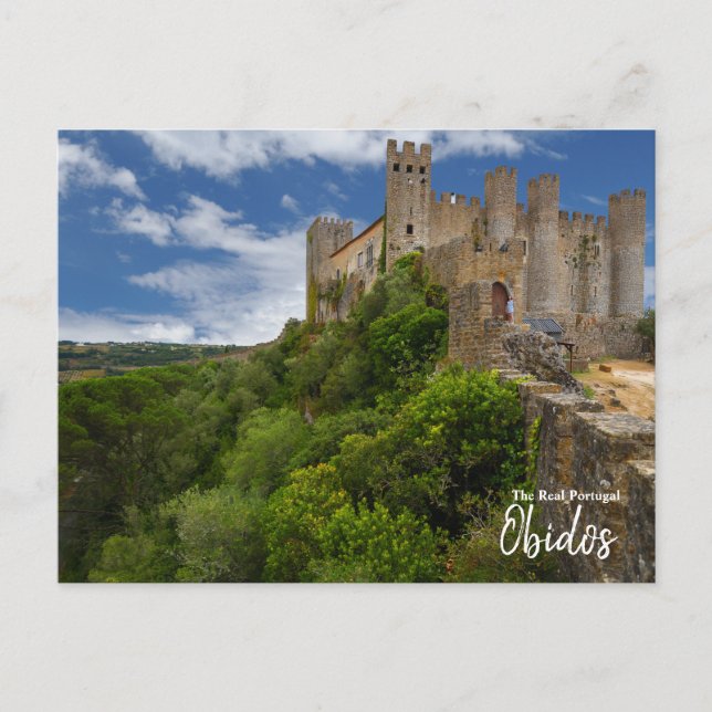 Burg Obidos - Das echte Portugal Postkarte (Vorderseite)