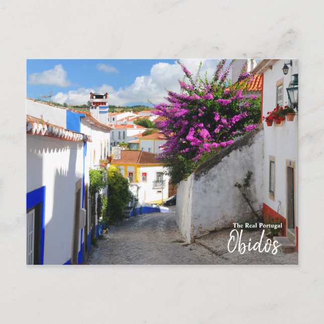 Burg Obidos - Das echte Portugal Postkarte (Vorderseite)