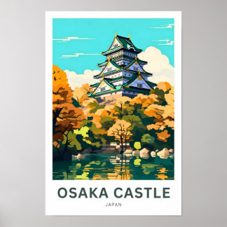 Burg Osaka Japan Reisen Print Poster