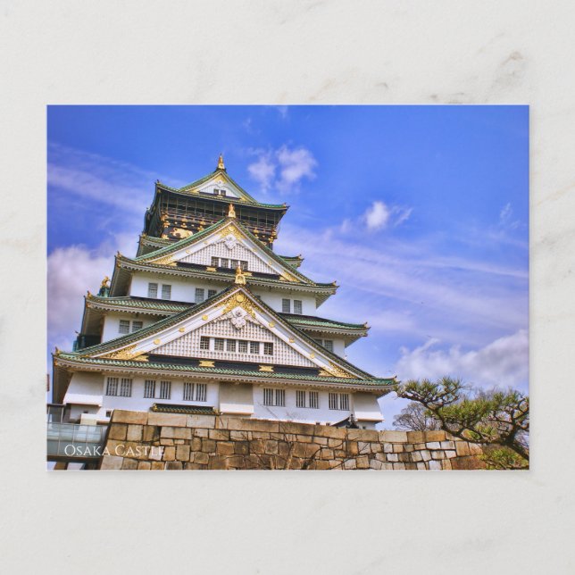 Burg Osaka: Postkarte (Vorderseite)