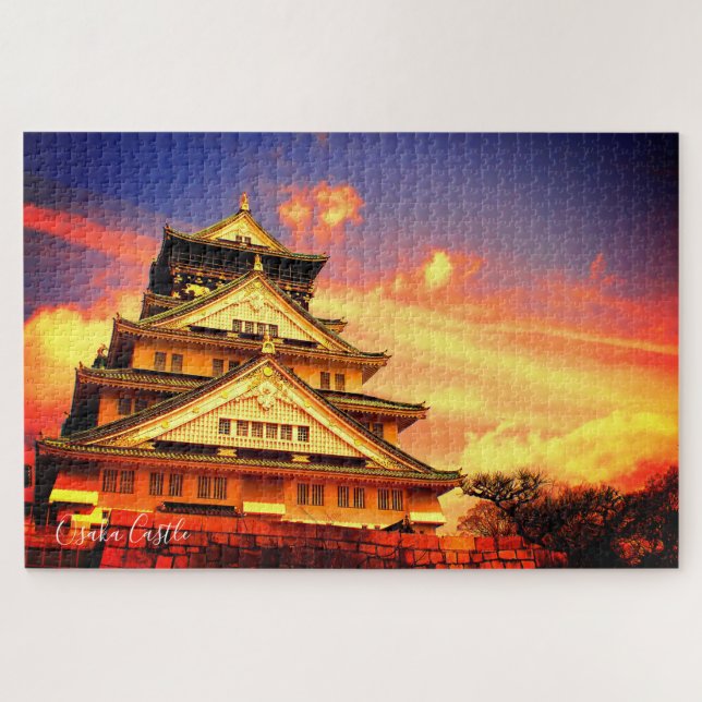 Burg Osaka (Sunset ver.) [Puzzle Jigsaw] Puzzle (Horizontal)