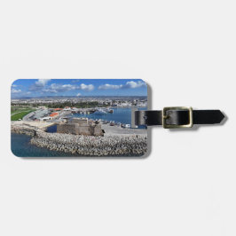 Burg Paphos und Hafen vom Meer Gepäckanhänger
