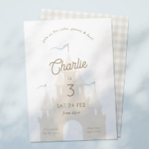 Burg Party Einladung Prinzessin Prince