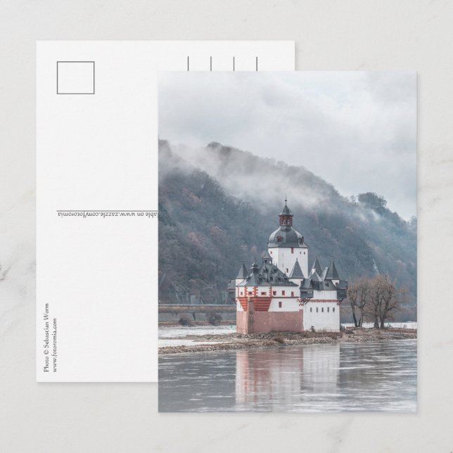 Burg Pfalzgrafenstein Postkarte (Vorne/Hinten)