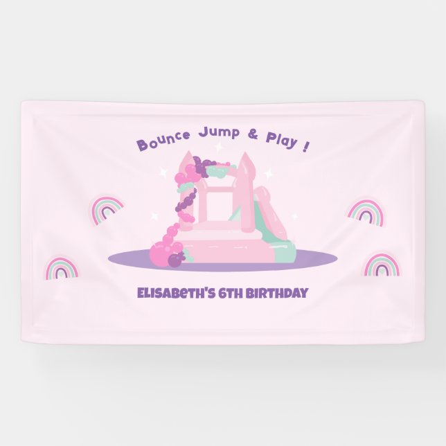 Burg Pink Bounce Banner (Horizontal)