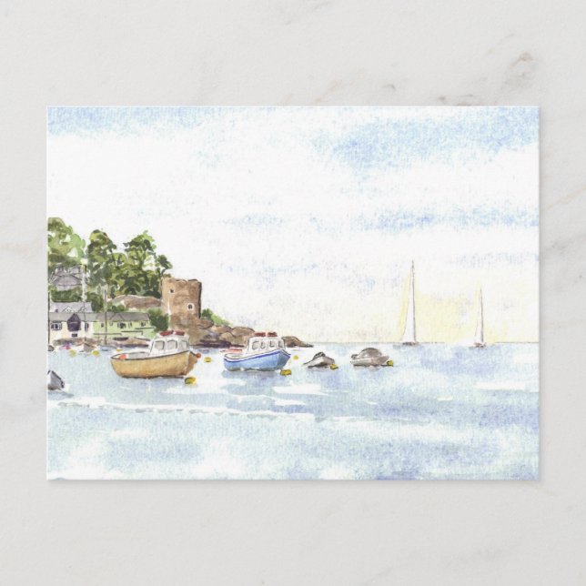 Burg Polruan Postcard Postkarte (Vorderseite)