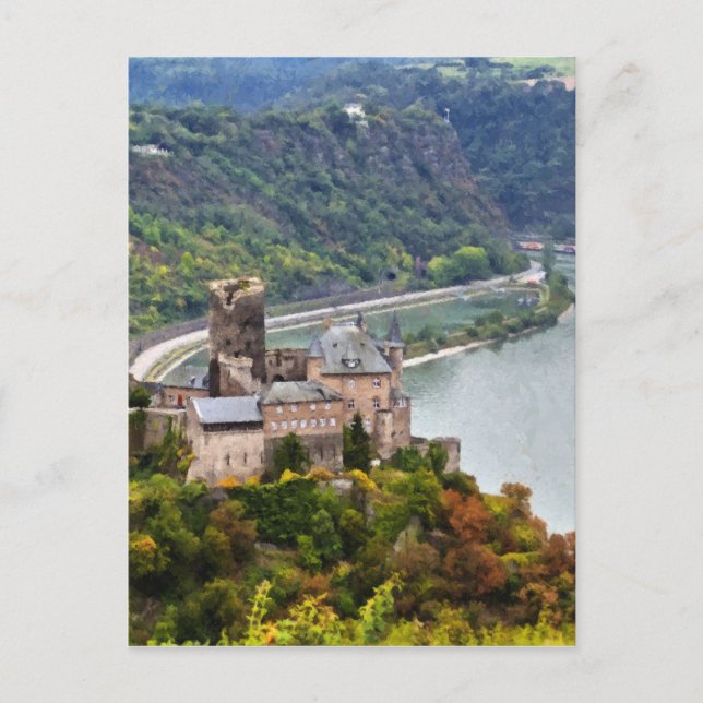 Burg Postkarte (Vorderseite)