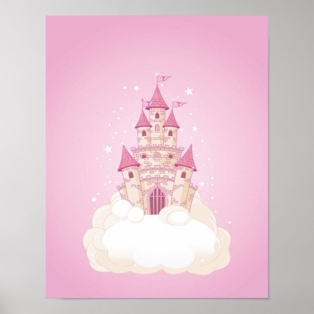 Burg Rosa Princess Poster (Vorne)