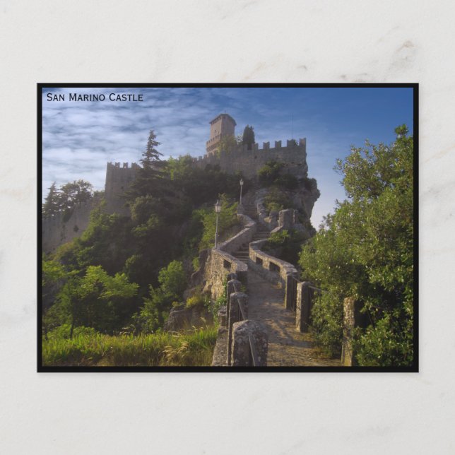 Burg San Marino, Befestigungsanlage - Italien Postkarte (Vorderseite)