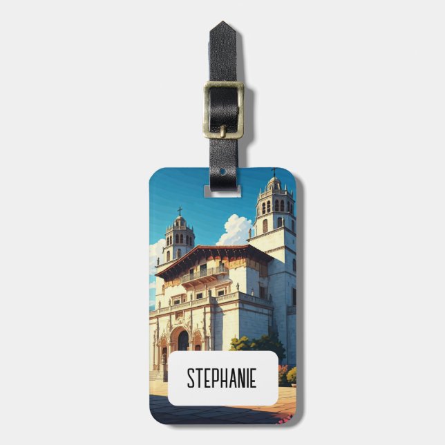 Burg San Simeon San Salvatore: Höhenweg nach Morco Gepäckanhänger (Vorderseite vertikal)