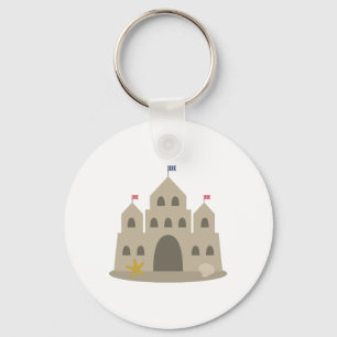 Burg Sand Schlüsselanhänger