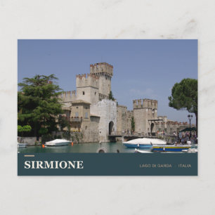 Burg Scaliger in Sirmione am Gardasee Postkarte