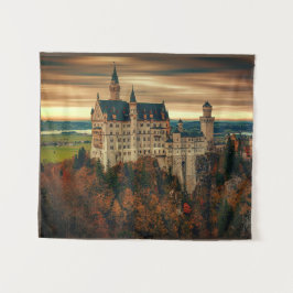 Burg Selfie Foto Hintergrund für Princess Party Wandteppich