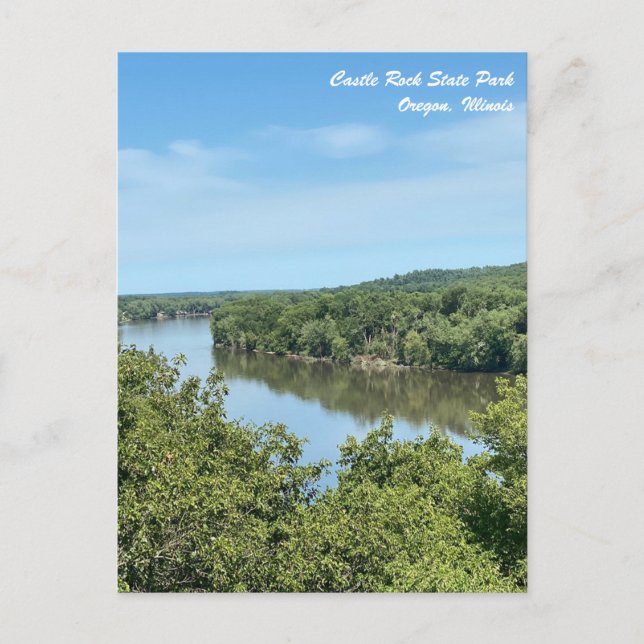 Burg Staat Park/Garten: Postkarte (Vorderseite)