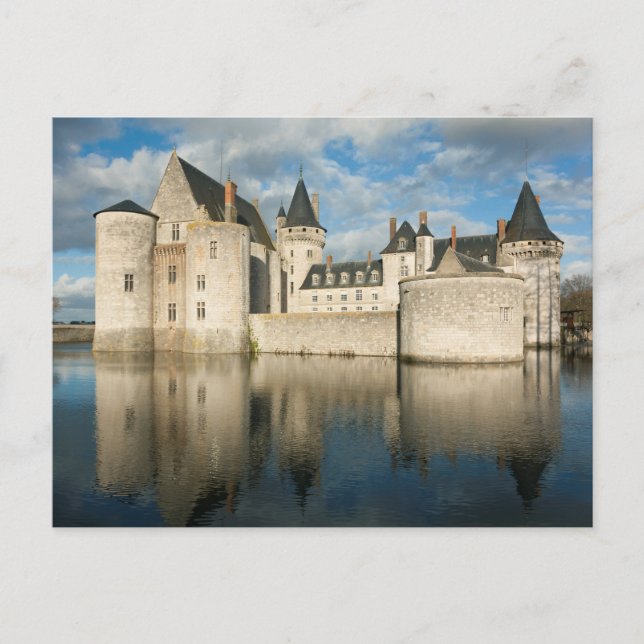 Burg Sully sur Loire Postkarte (Vorderseite)