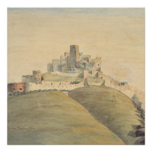 Burg Trencin im Western Slowakei Poster