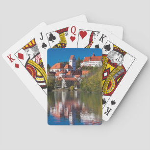 Burg und Abby am Fluss Spielkarten
