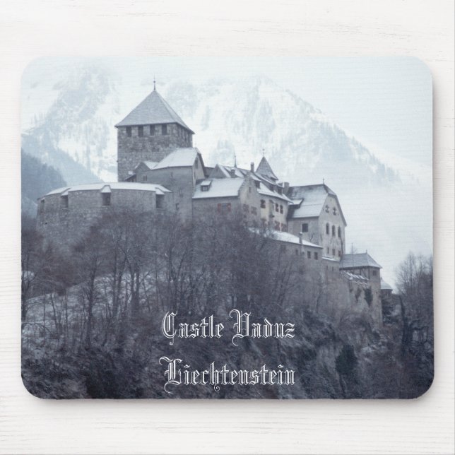 Burg Vaduz Liechtenstein Mousepad (Vorne)