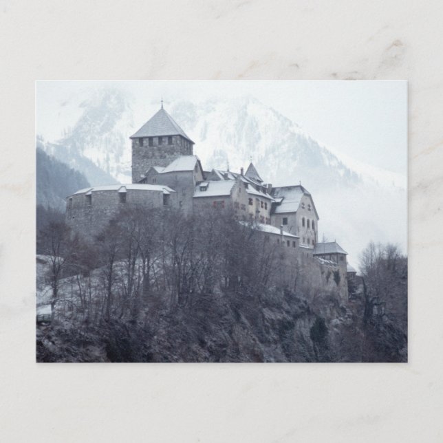 Burg Vaduz Liechtenstein Postkarte (Vorderseite)