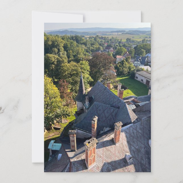 Burg verlassen feiertagskarte (Vorderseite)