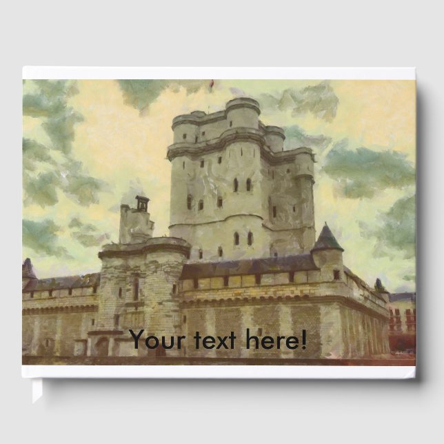Burg Vincennes, Pariser Malerei Gästebuch (Vorderseite)