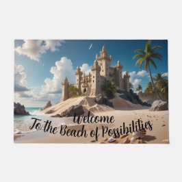 Burg vom Strand der Möglichkeiten Fußmatte