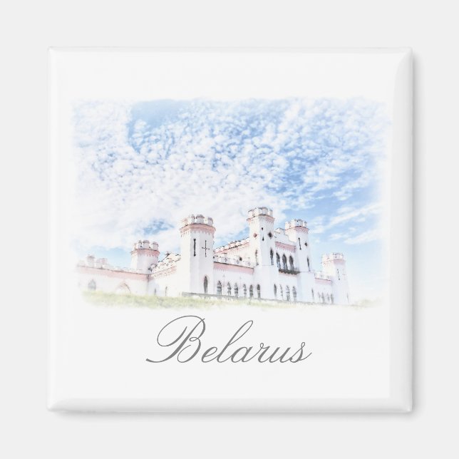 Burg von Belarus Kosava Magnet (Vorne)