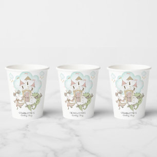 Burg Wasserfarbe Prinzessin Dragon Girl Pappbecher