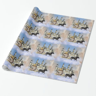 Burg Wolken Fairy Tale Geschenkpapier