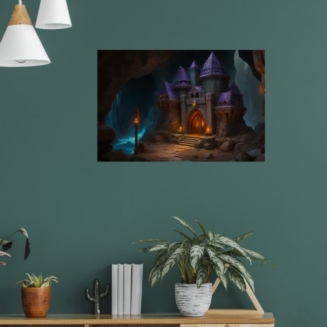 Burg Zwarven der Schmiede Poster (Wohnzimmer 1)