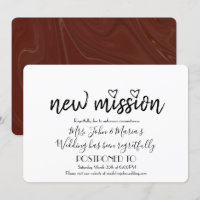 Burgandy Marble Neue Mission Hochzeitstag ändern