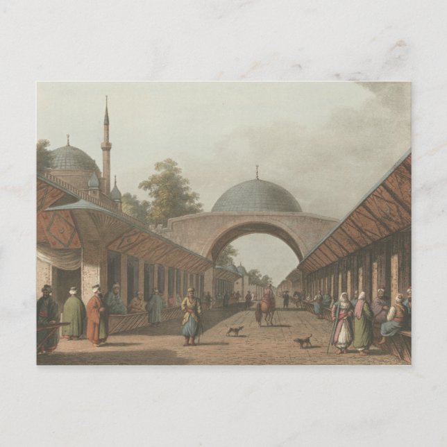 Burgas Ottoman Turk Market in Bulgarien Postkarte (Vorderseite)